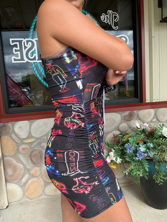 Rodeo Lights Fringe Dress