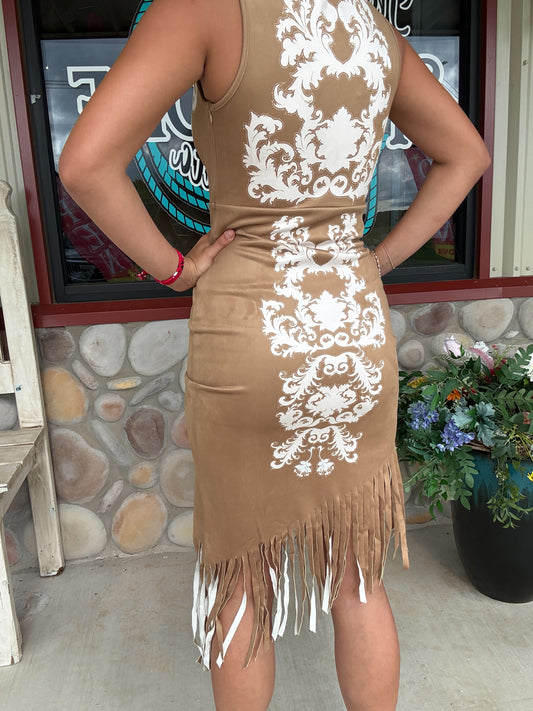 Desert Mirage Fringe Dress