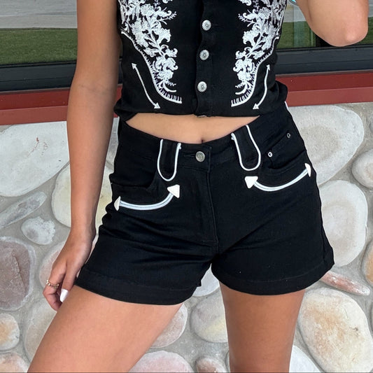 The Sagebrush Shorts in Black