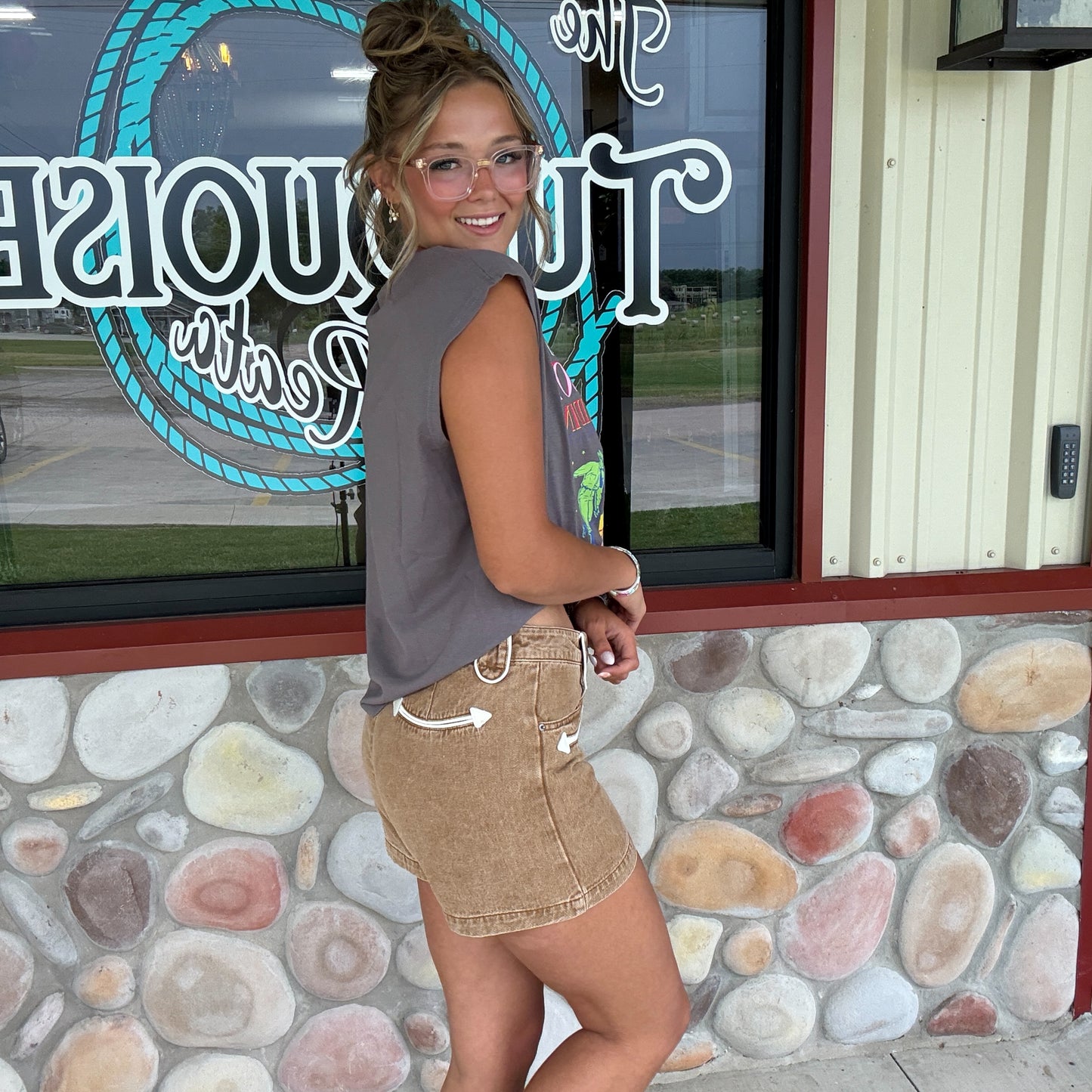The Sagebrush Shorts in Tan