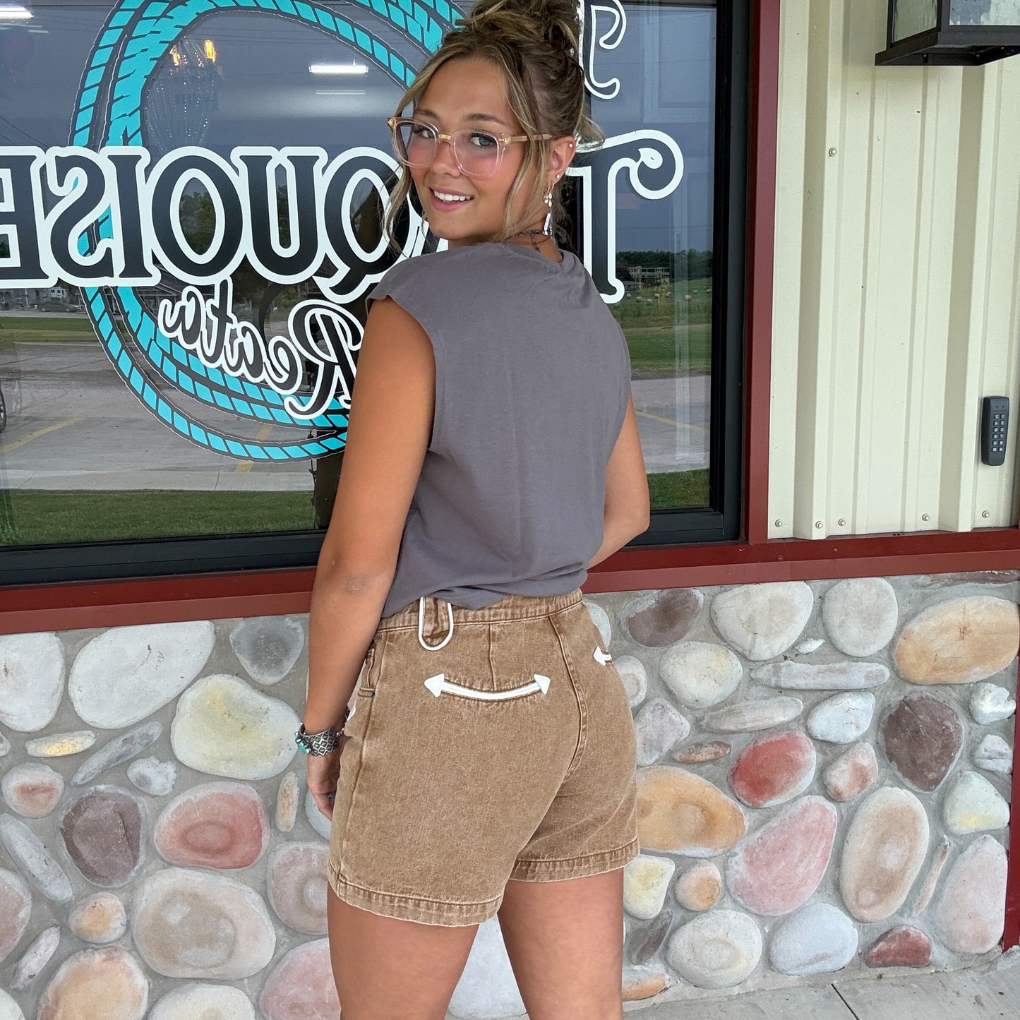 The Sagebrush Shorts in Tan
