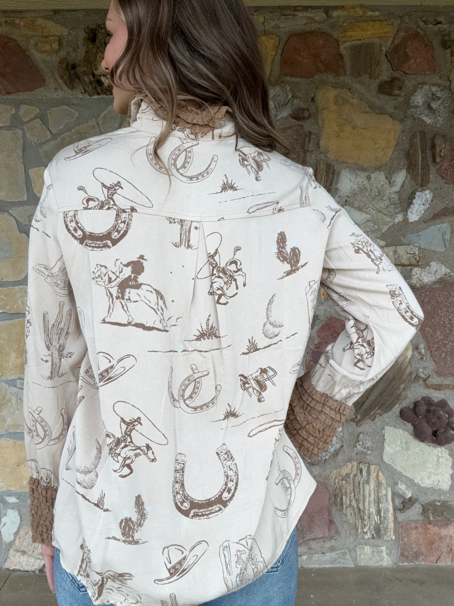 Desert Sketch Western Shirt