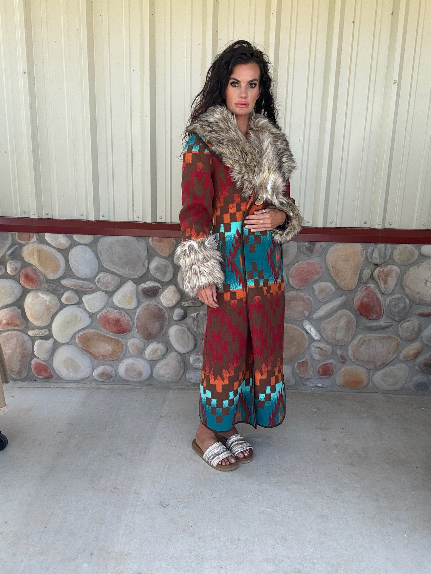 Casey Coat Multi by Tasha Polizzi