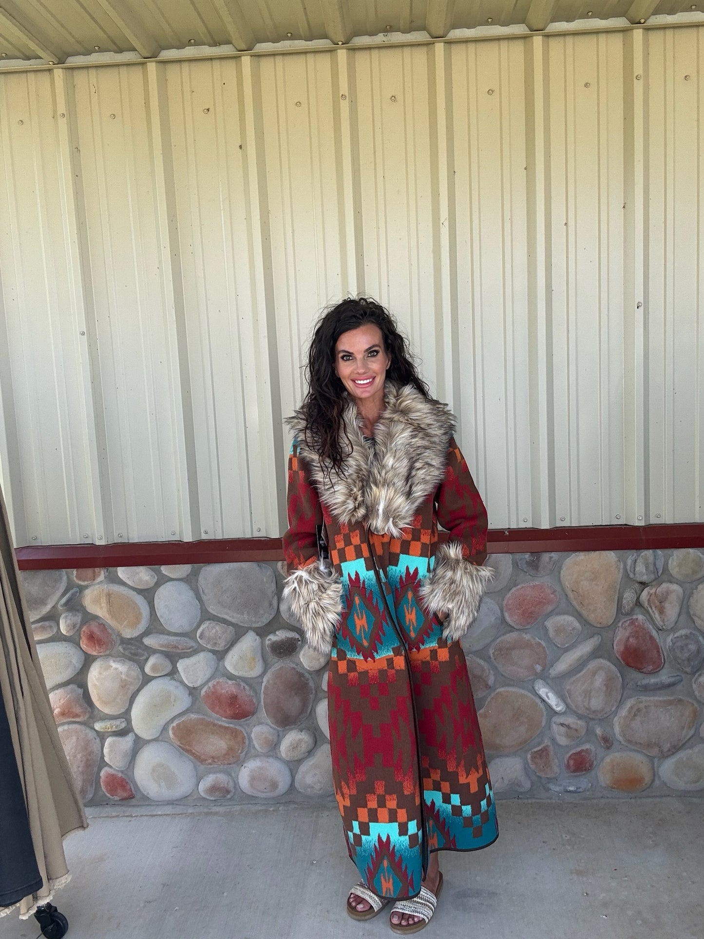 Casey Coat Multi by Tasha Polizzi