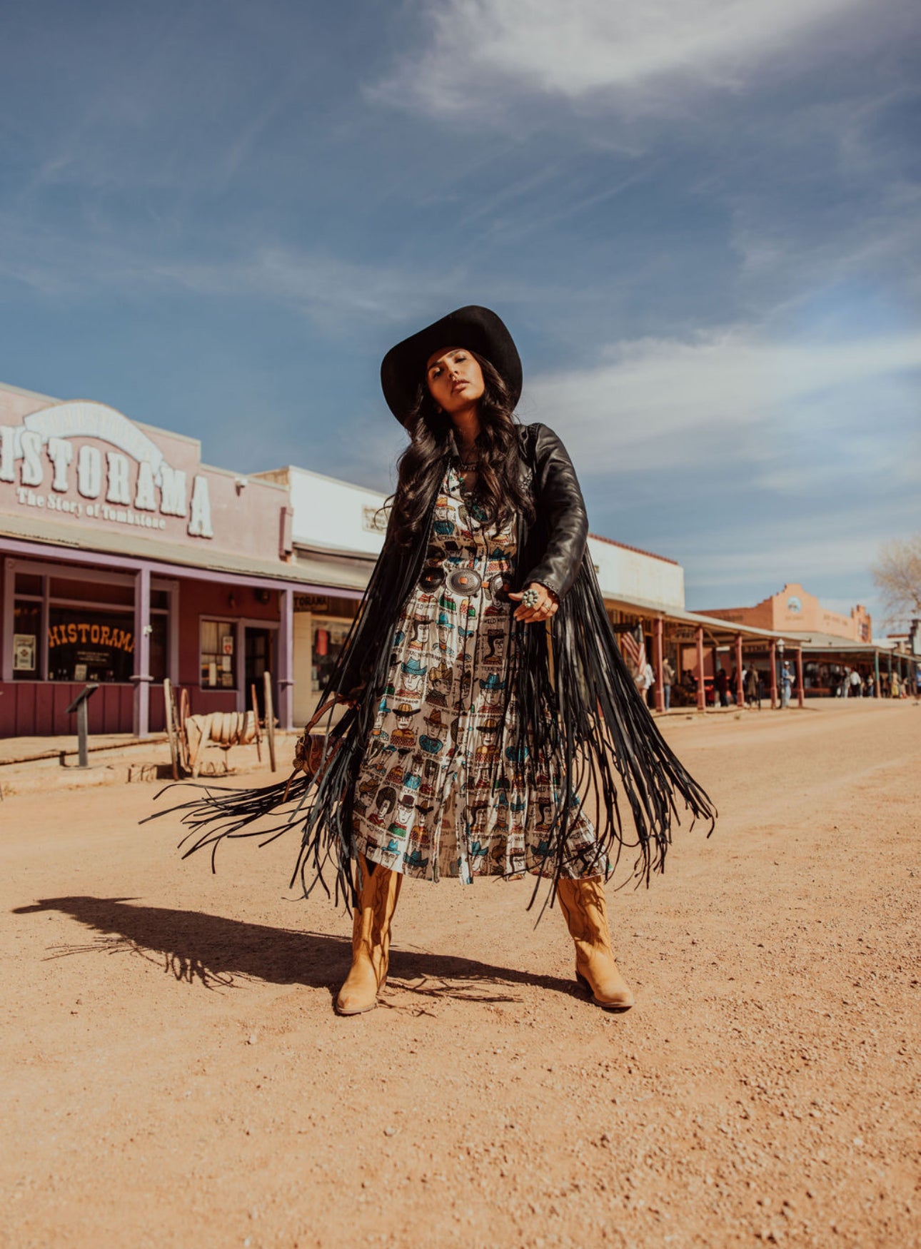 The Hannah Mae Black Fringe Leather Jacket (Regular & Plus Size)