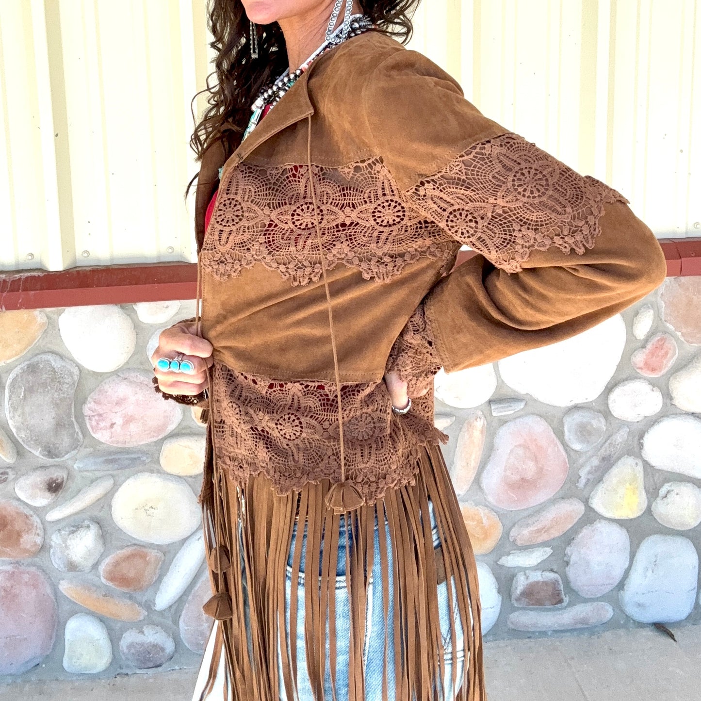 Scully Brown Lace Jacket