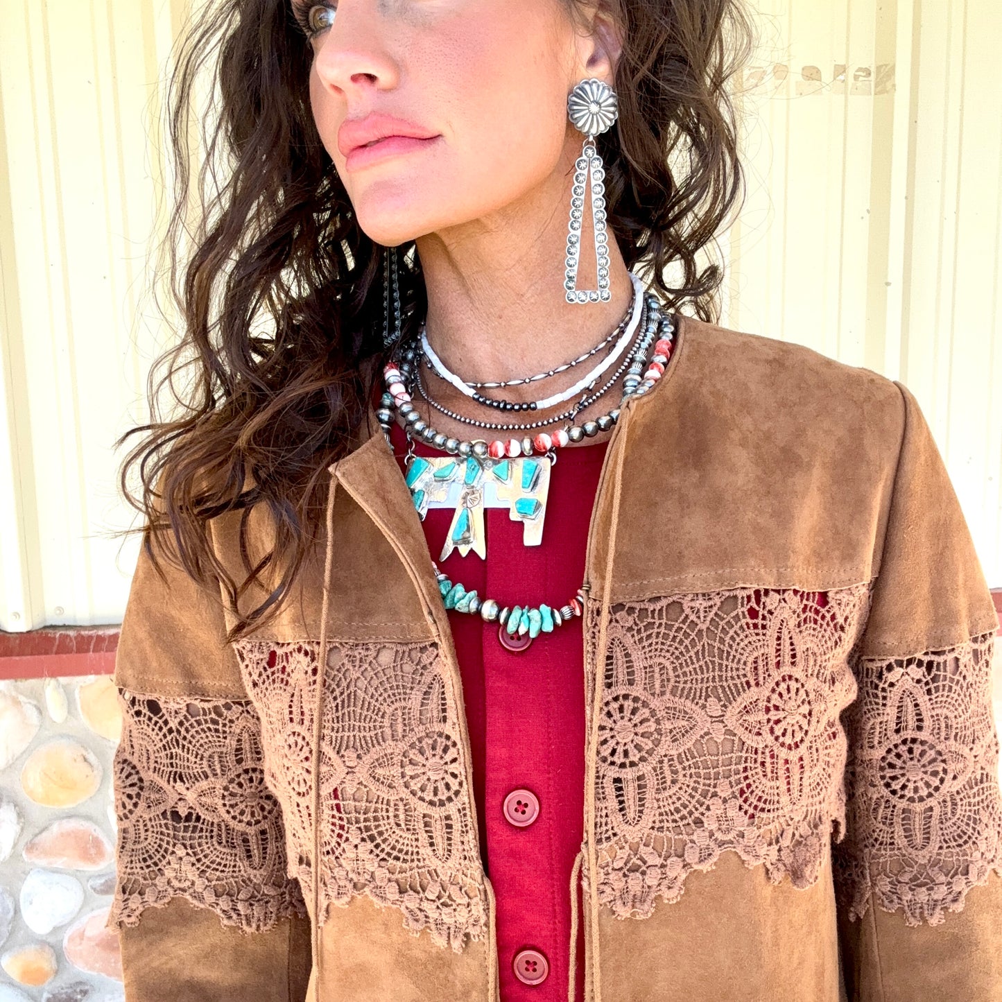 Scully Brown Lace Jacket