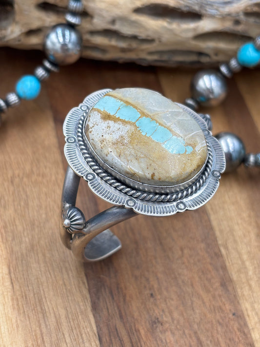 Ribbon Royston Cuff by Ned Nez, Navajo