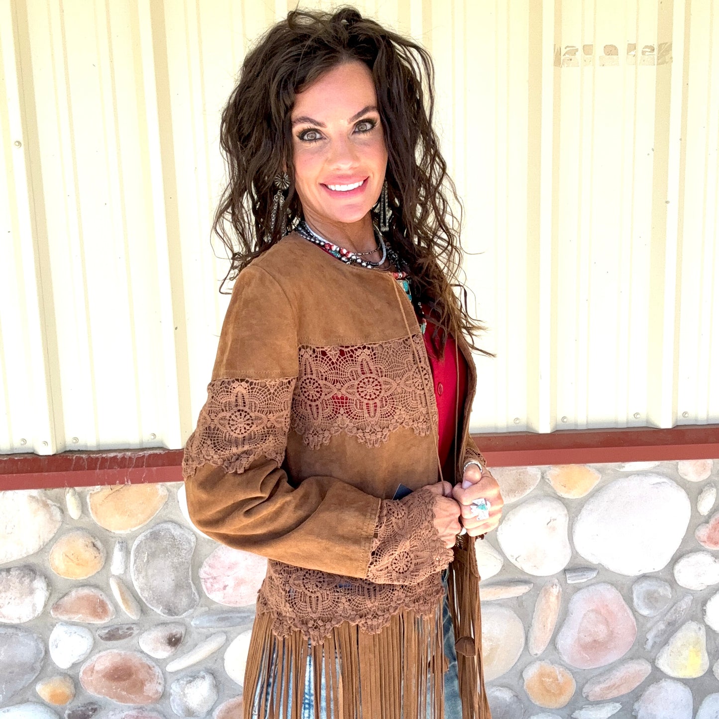 Scully Brown Lace Jacket