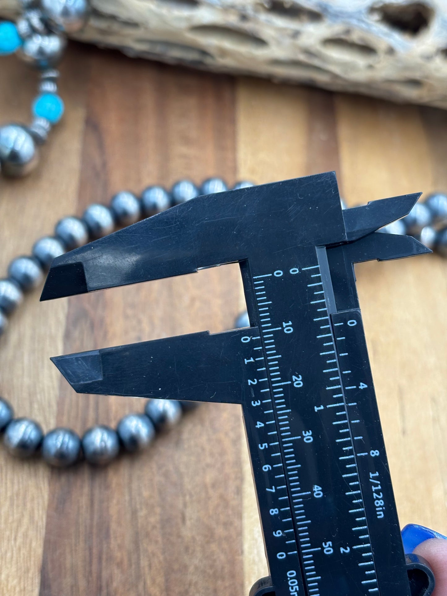 10mm 18" Sterling Silver Pearl Necklace
