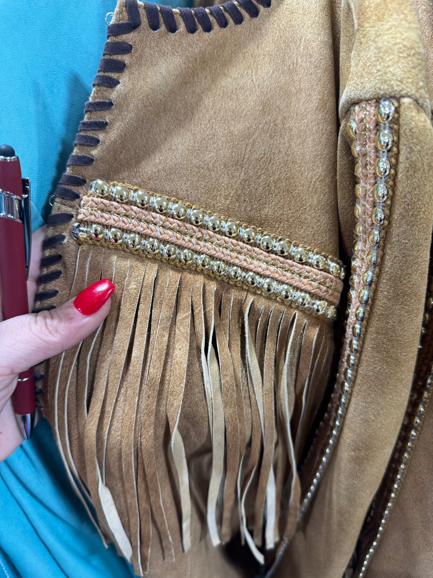 Scully Studded & Fringe Jacket