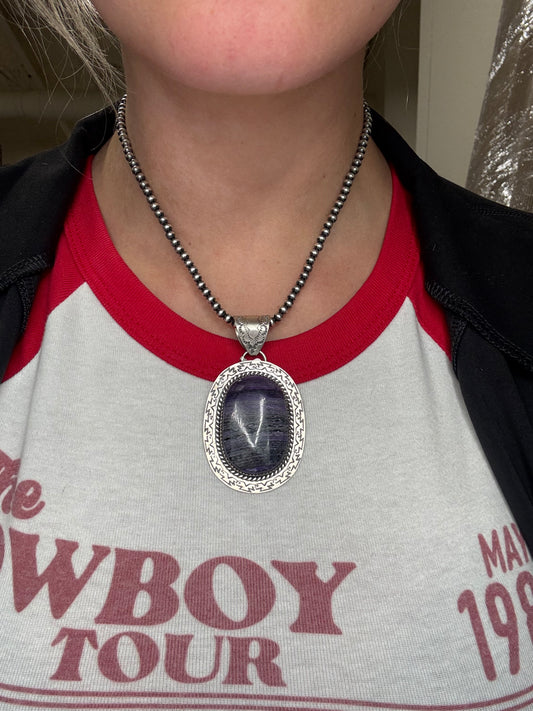 Sugulite #108-1 Pendant by Jeff Largo