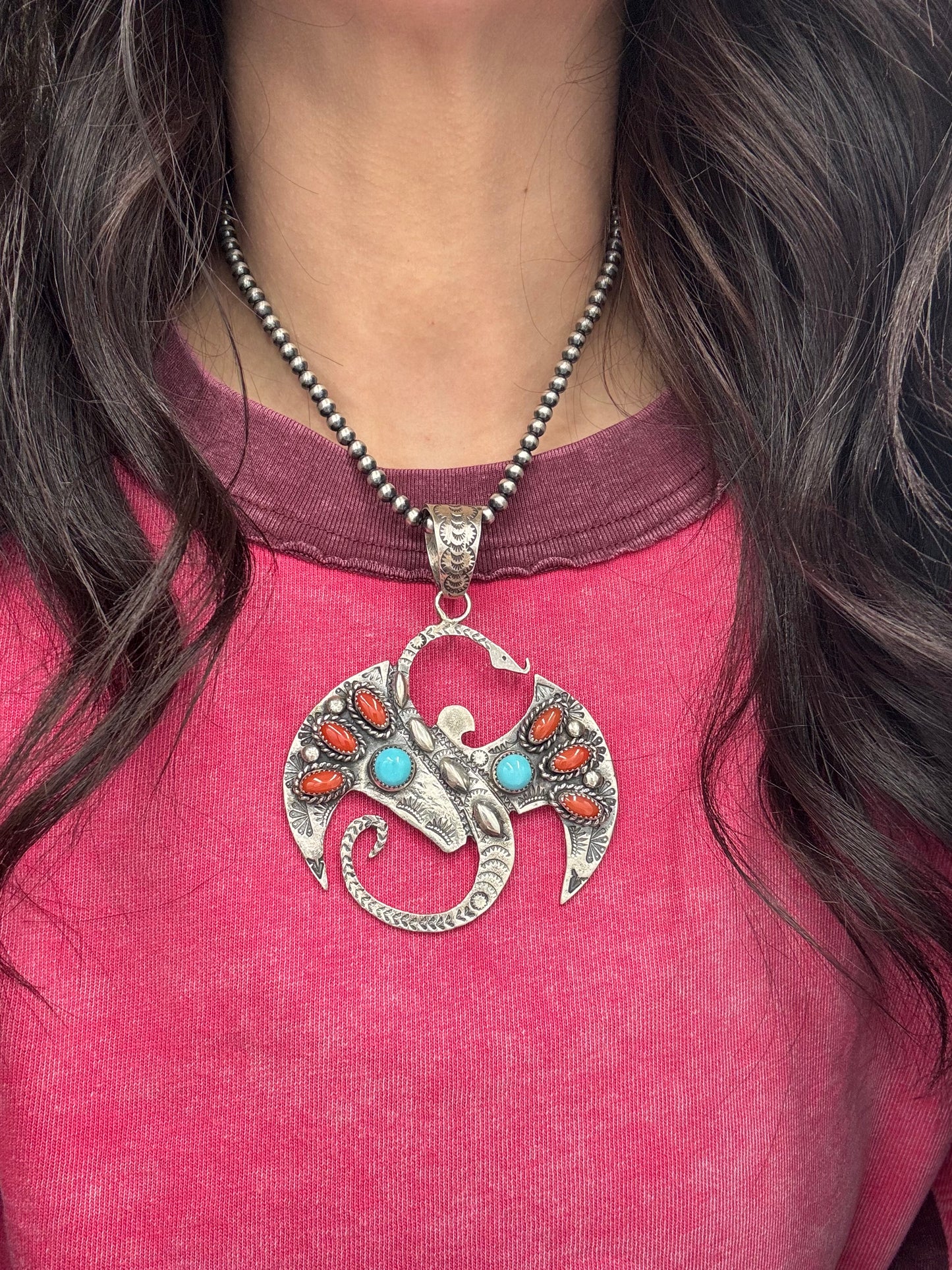 Dragon Pendant by Richard Yazza, Navajo