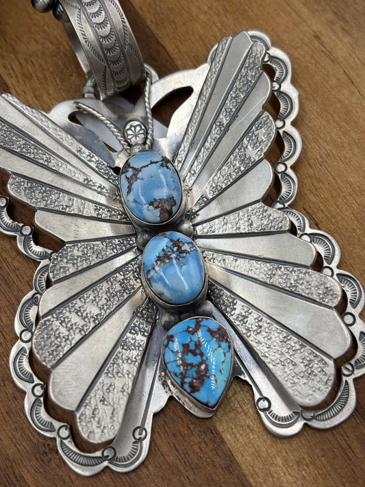 Golden Hills Butterfly Pendant