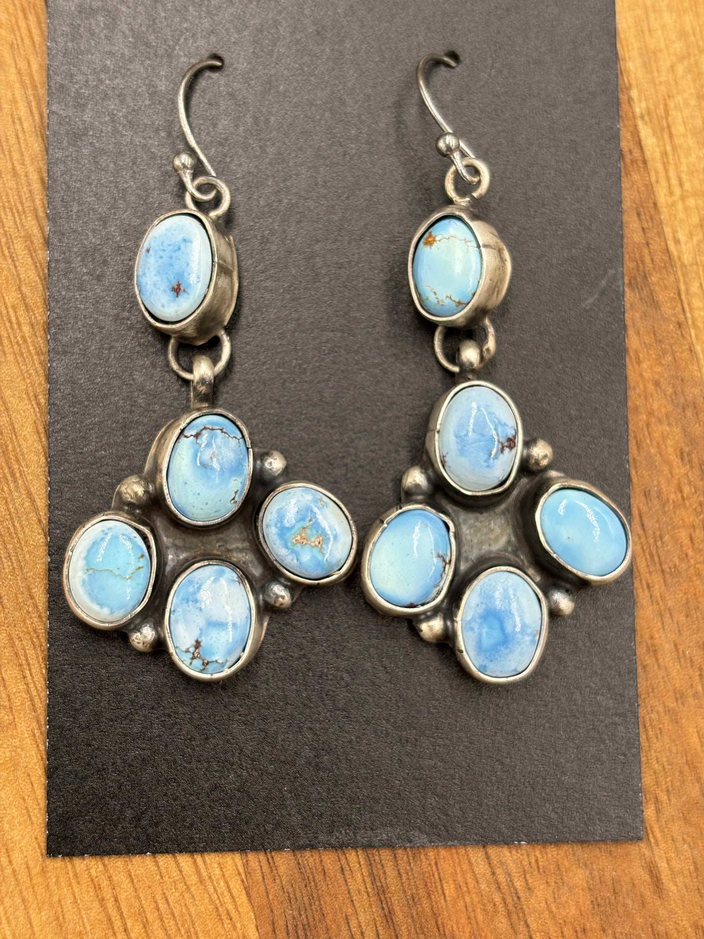 Golden Hills Earrings #8 by Ella Peters, Navajo