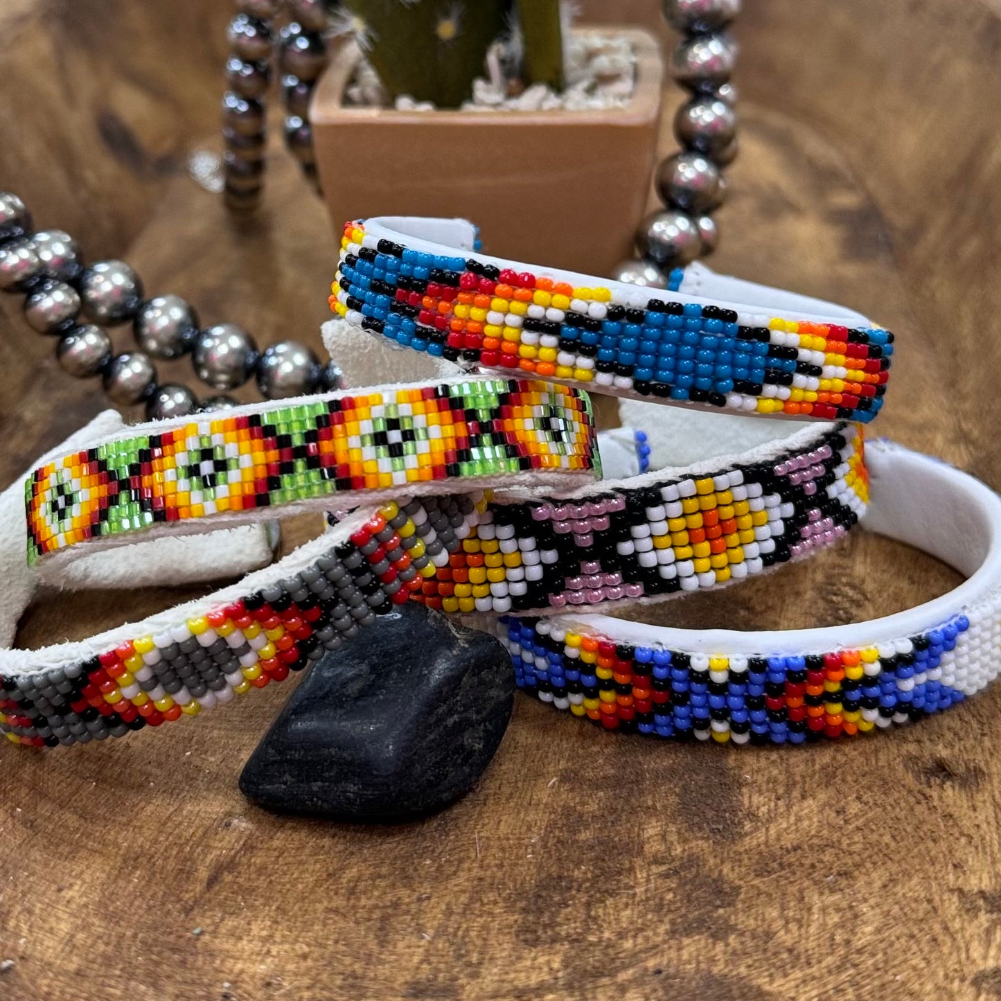 Handmade Beaded Cuffs