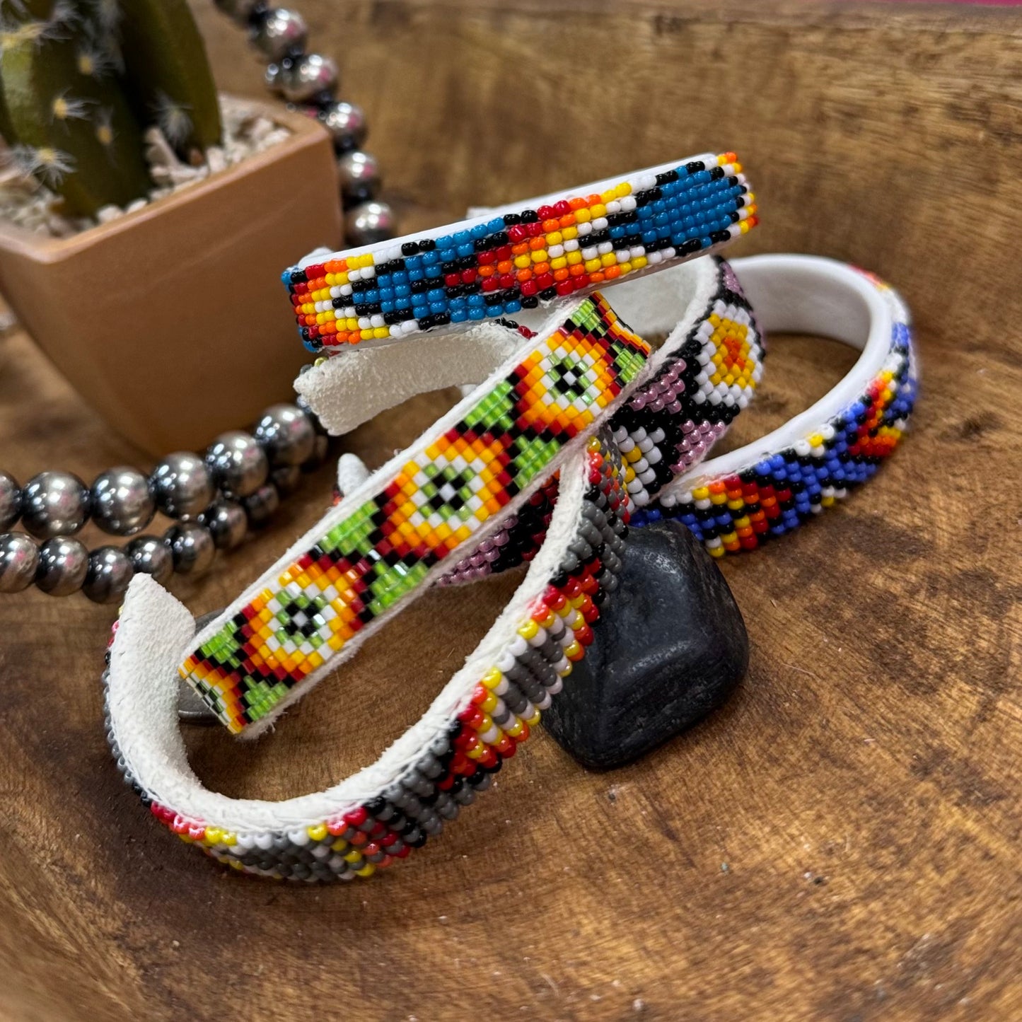 Handmade Beaded Cuffs