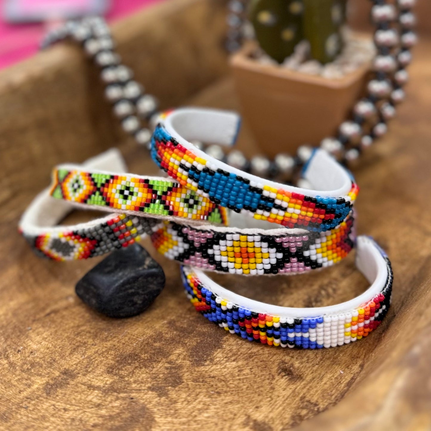 Handmade Beaded Cuffs