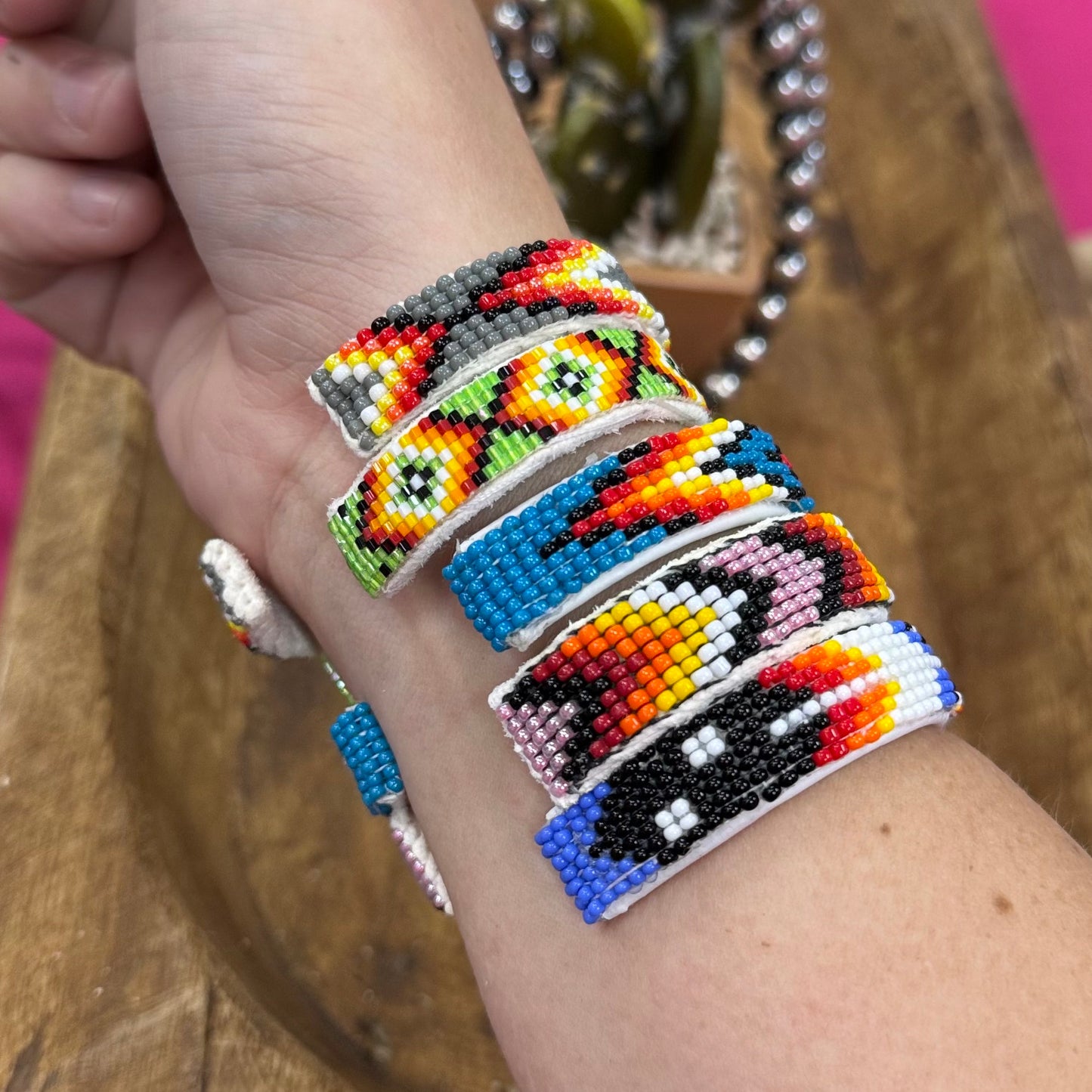 Handmade Beaded Cuffs