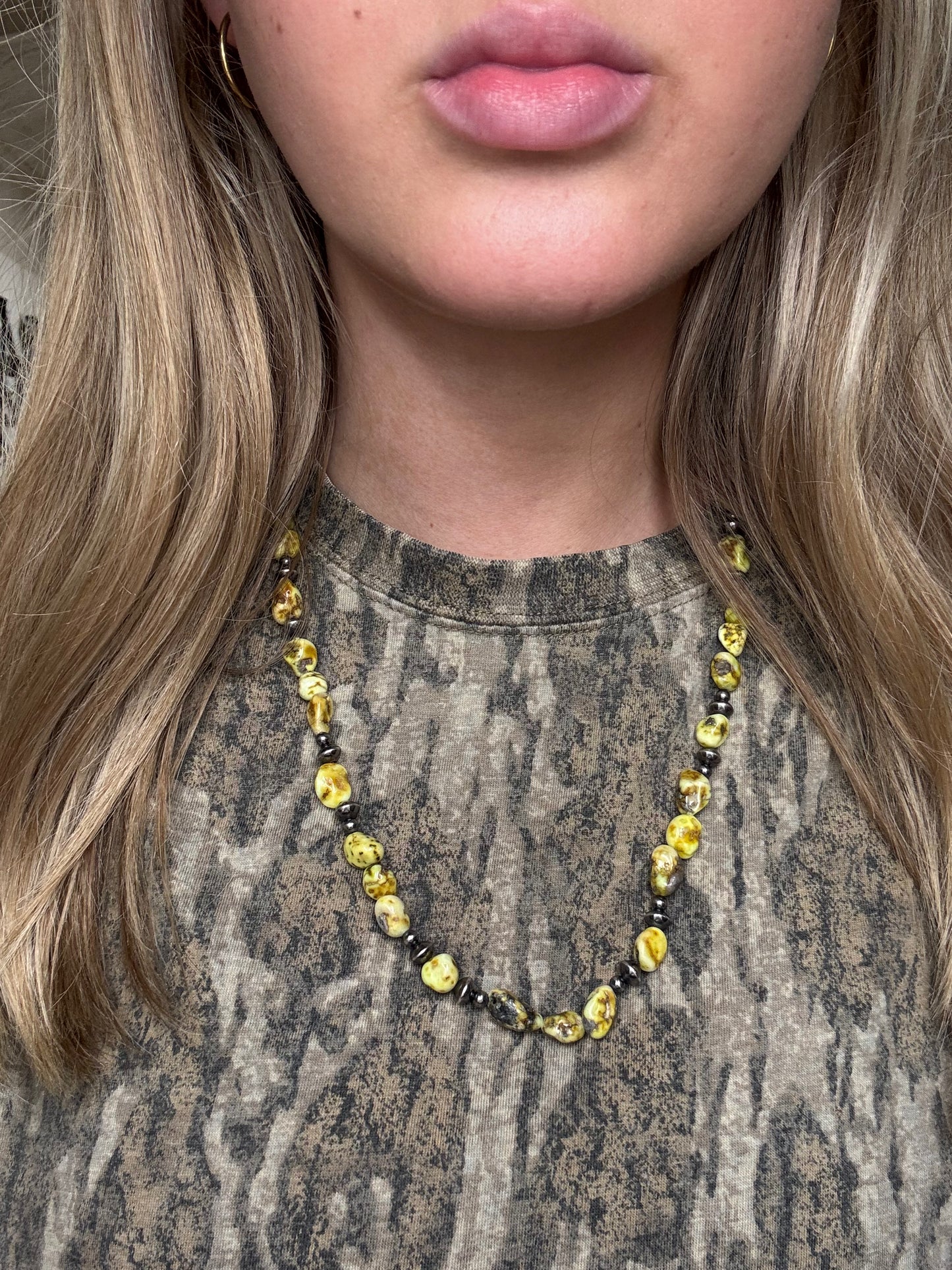 22" Palomino Beaded Necklace #1