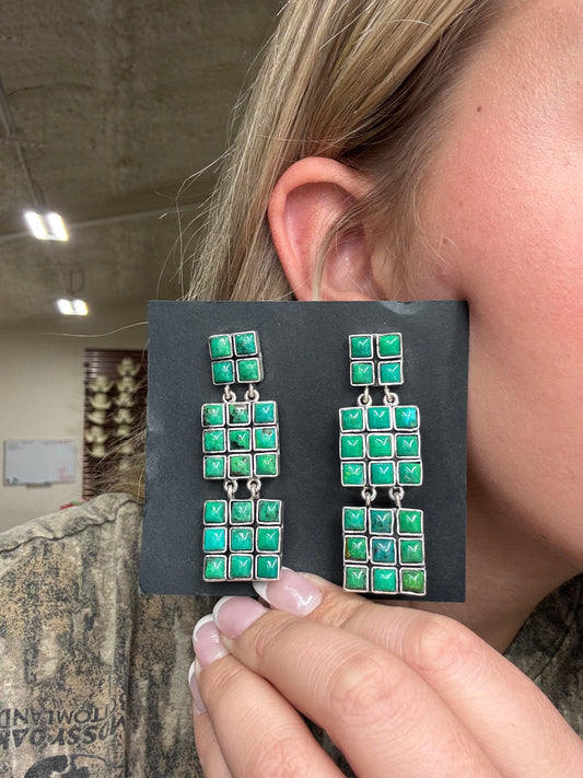 Carico Lake Turquoise Earrings #5117 by Federico Jimenez