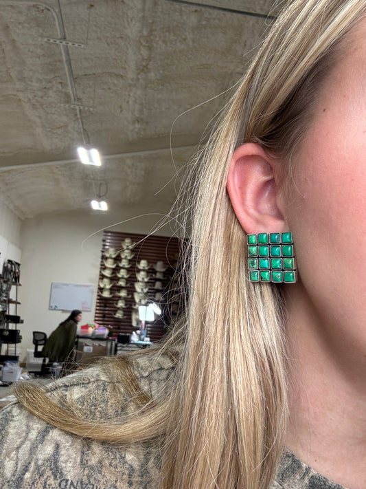 Carico Lake Turquoise Earrings #5115-1 by Federico Jimenez