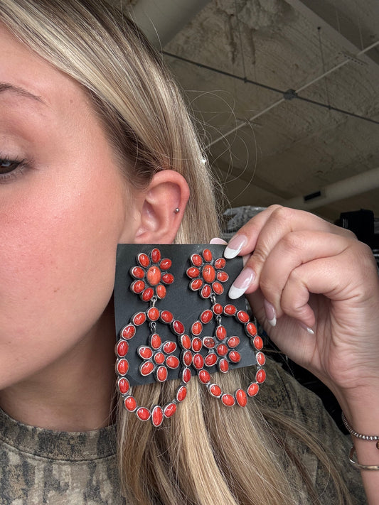 Coral Earrings #C8 by Federico Jimenez