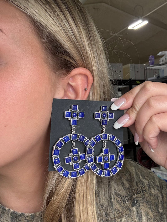 Lapis Earrings #1A by Federico Jimenez