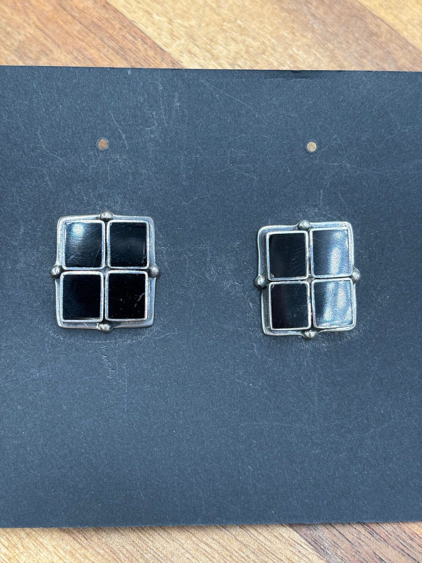 Black Onyx Earrings #2-18 by Federico Jimenez