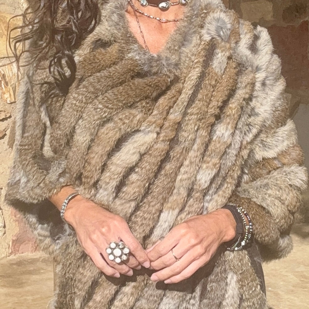 Canyon Creek Fur Poncho