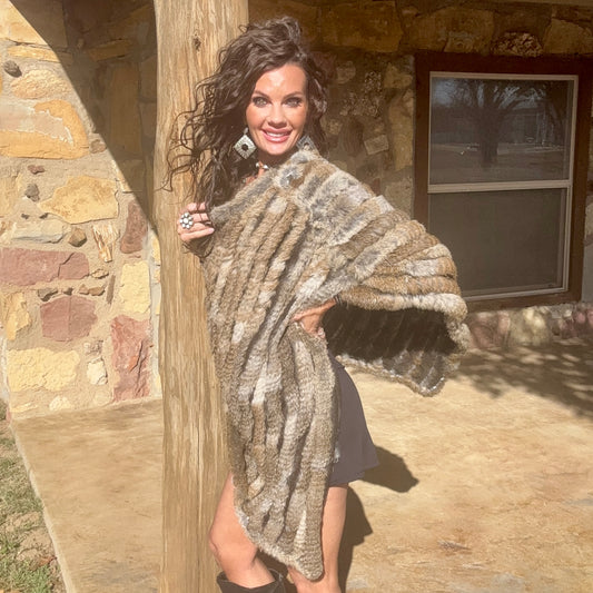 Canyon Creek Fur Poncho