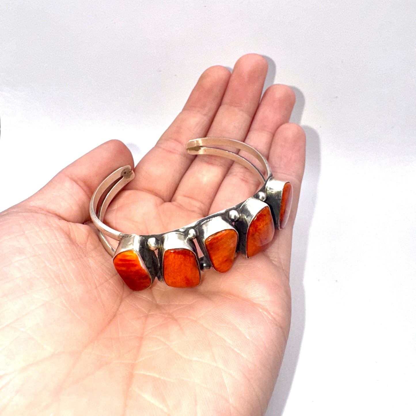 Orange Spiny Oyster Cuff Bracelet