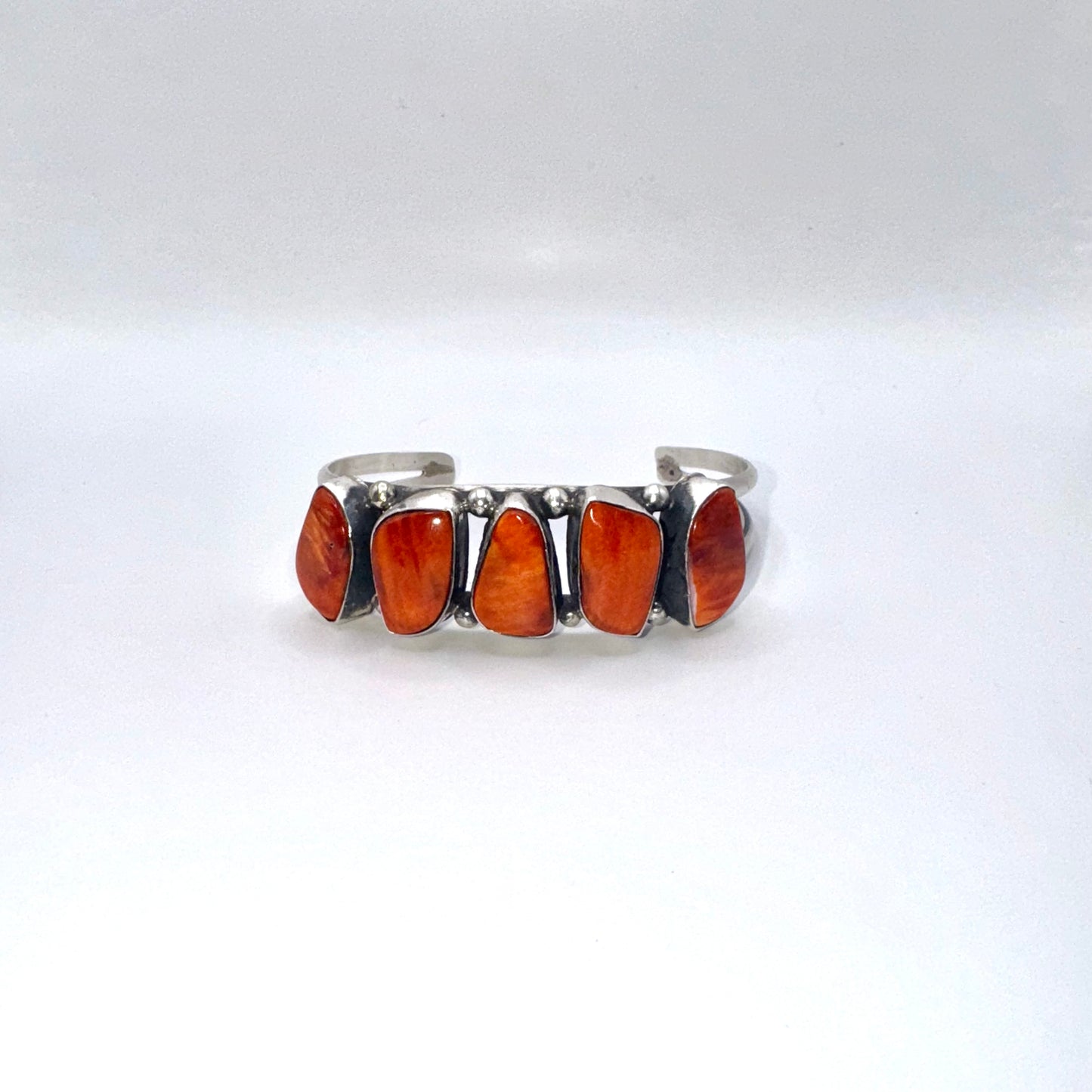 Orange Spiny Oyster Cuff Bracelet