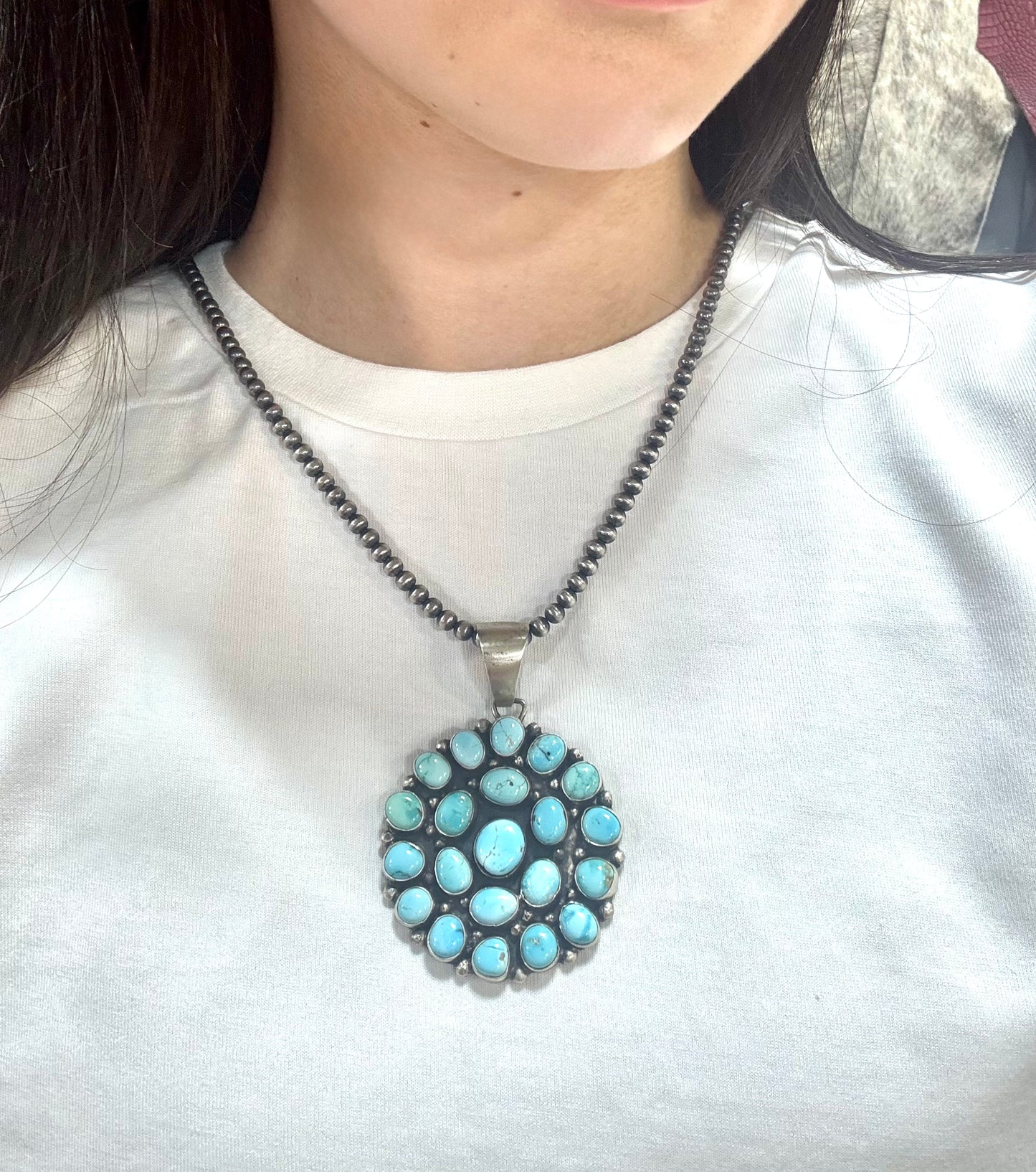 Ella Peters Turquoise Cluster Pendant