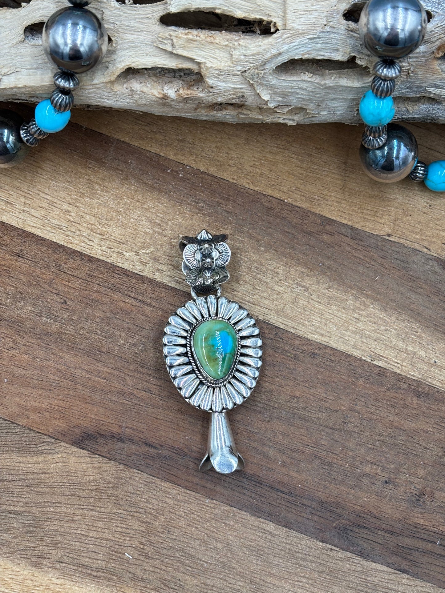 Sonoran Gold Pendant by Jeff Largo, Navajo