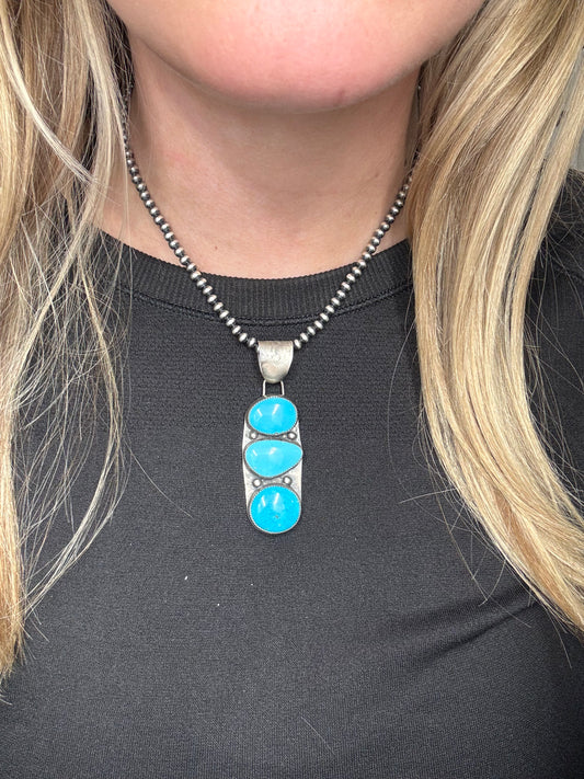 Turquoise Pendant #3 Anglo Made