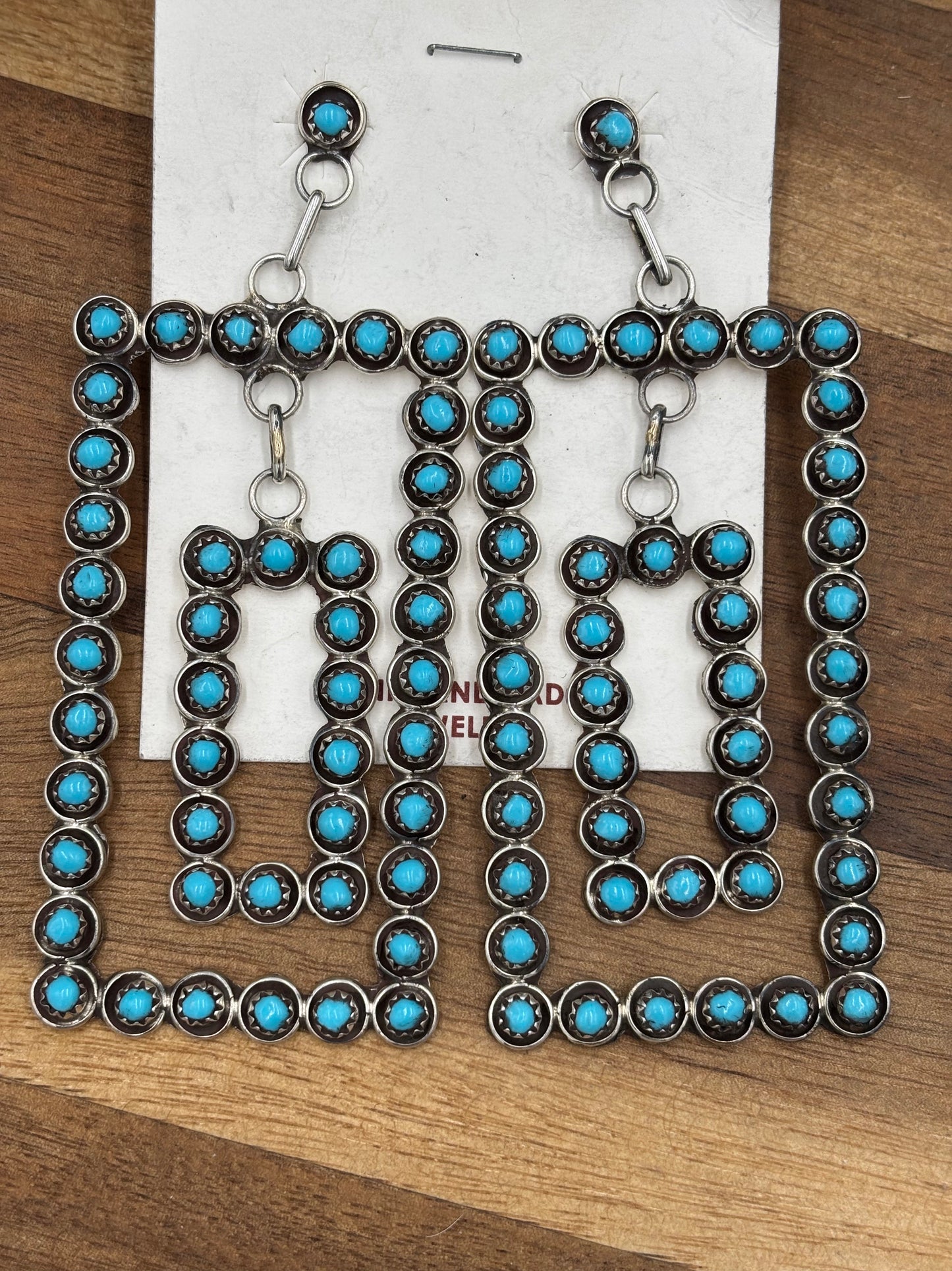 Snakeye Turquoise Zuni Earrings
