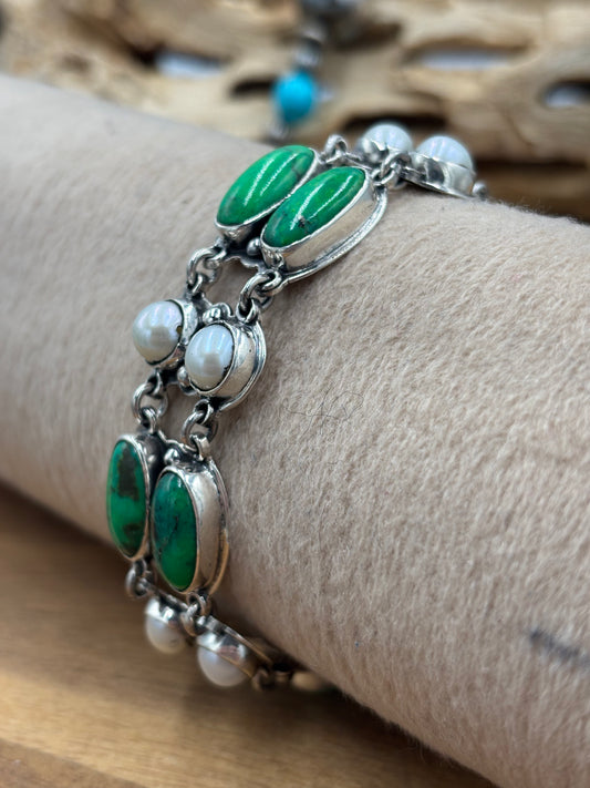 Carico Lake & Pearl Bracelet by Federico Jimenez