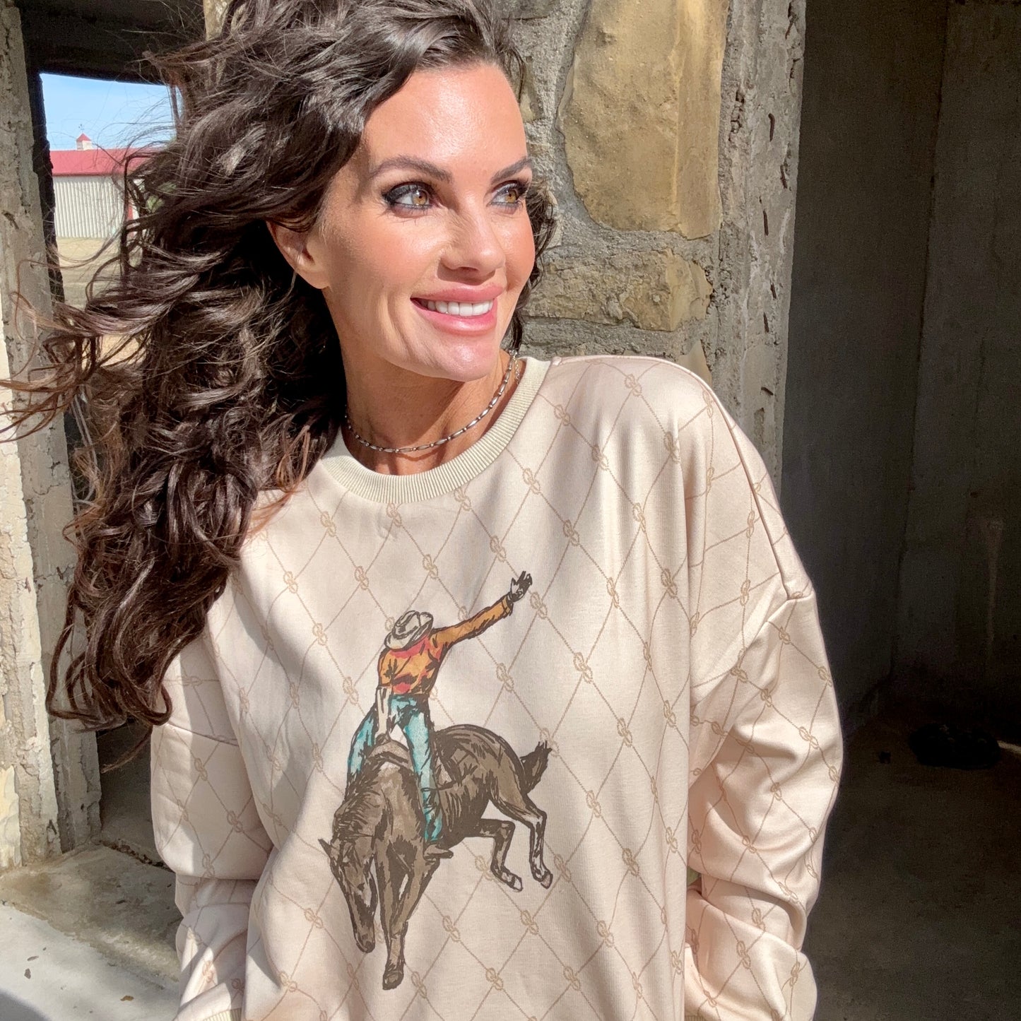 Rank Rider Crop Sweatshirt