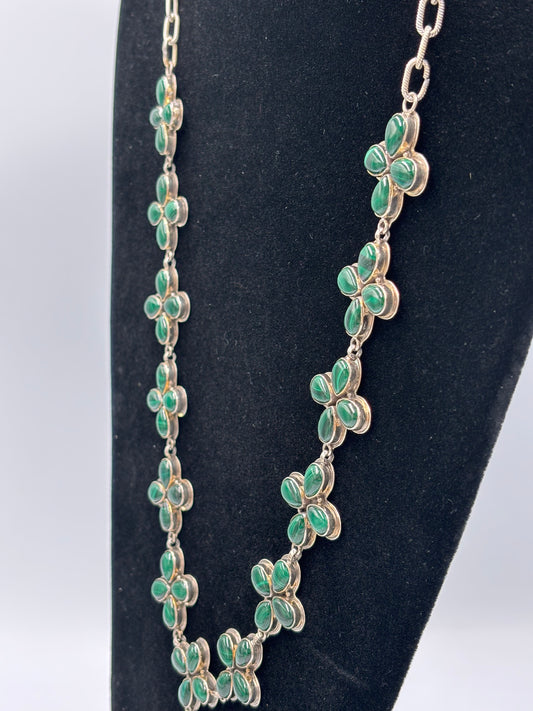 Malachite Lariat Necklace