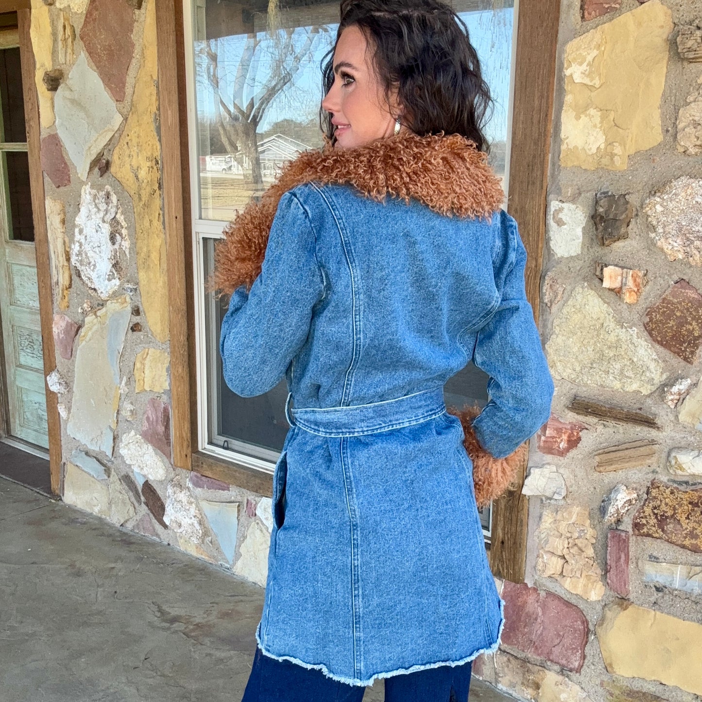 The Amarillo Denim Duster Jacket