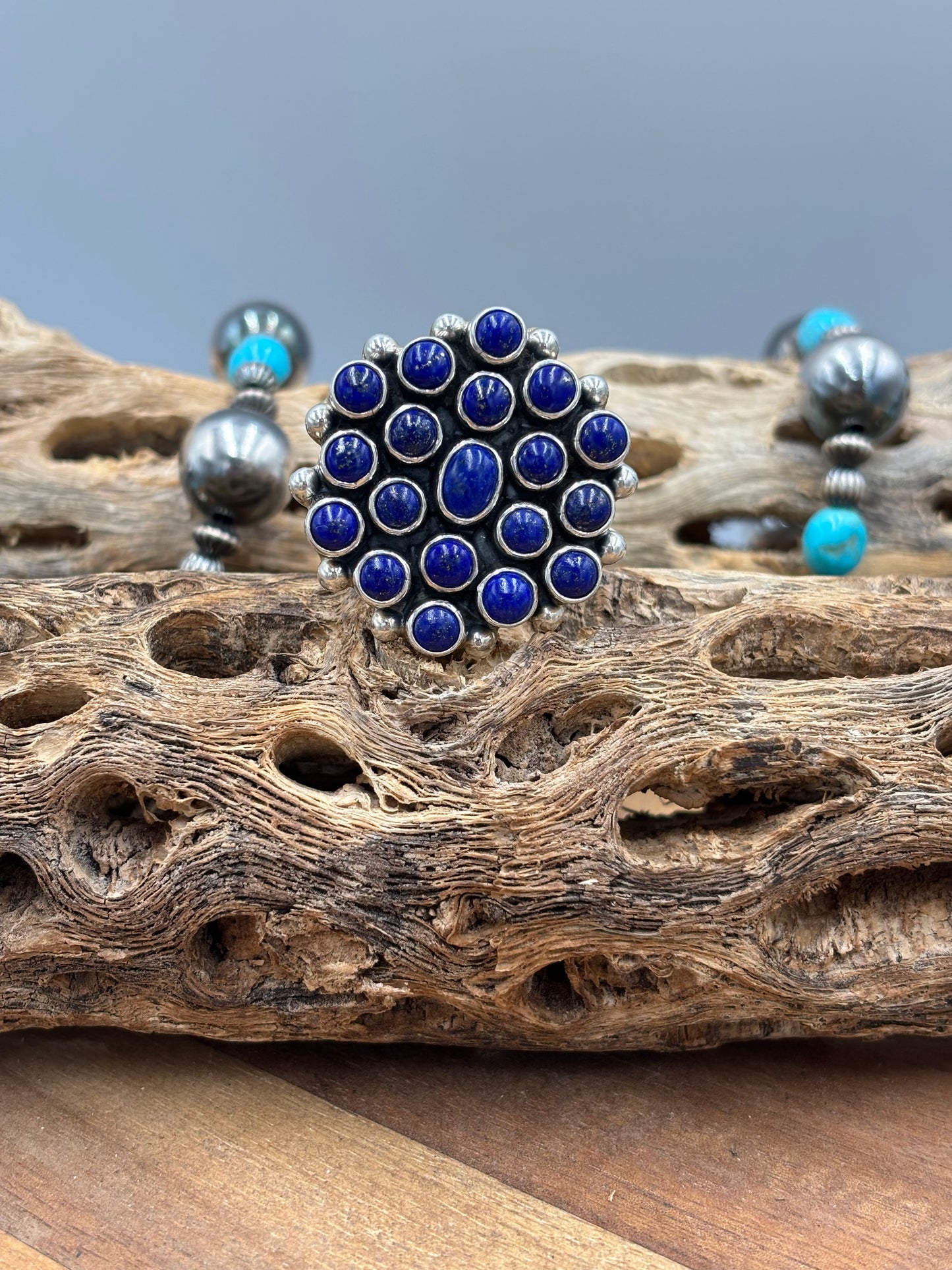 Lapis Adjustable Ring #1 by Federico Jimenez