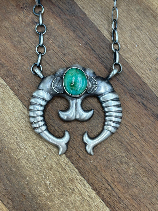 Sonoran Gold Turquoise #1 Naja Necklace