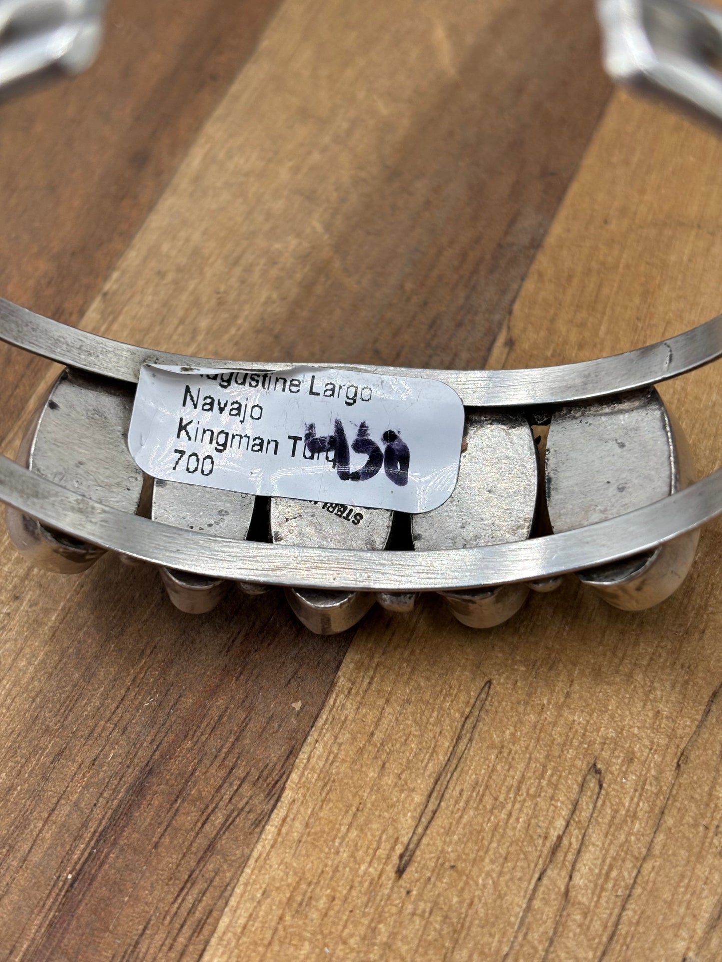 Kingman Turquoise #92-1 Cuff by Augustine Largo, Navajo