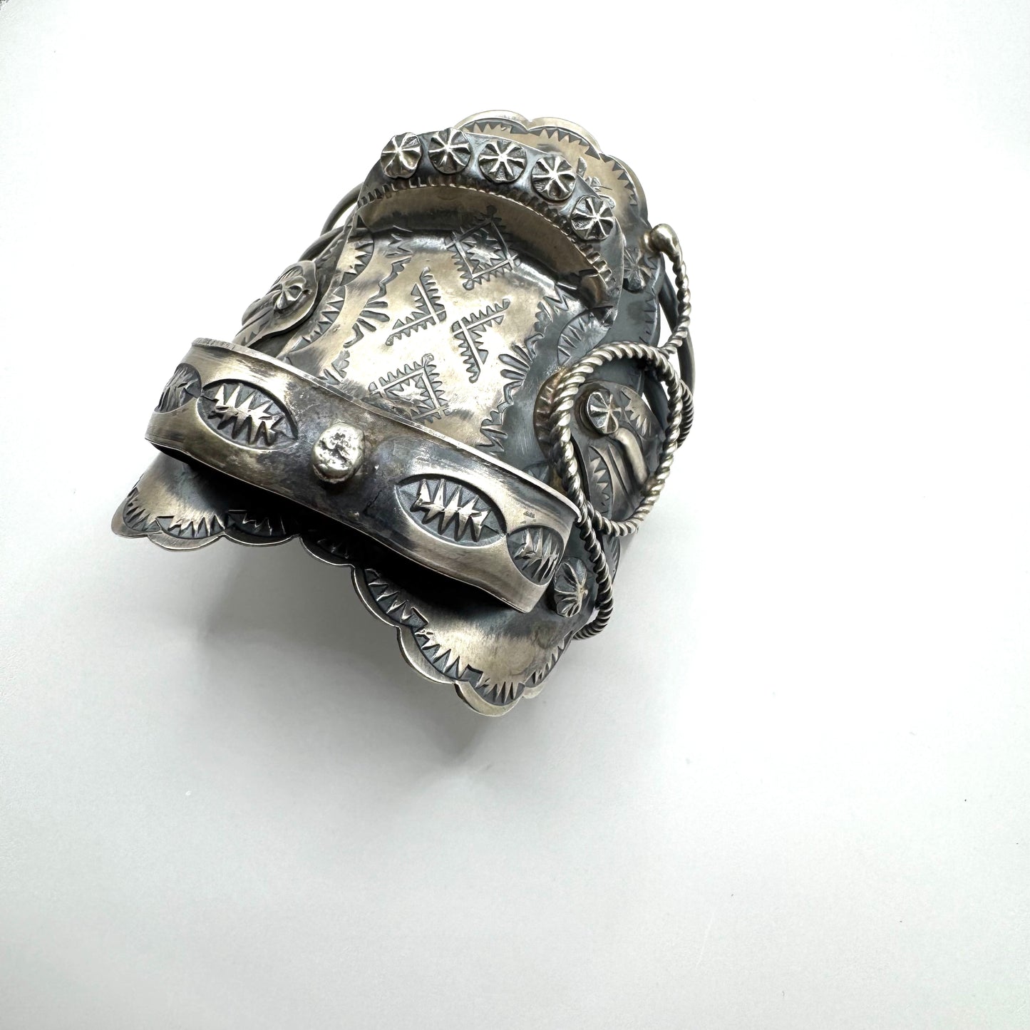 Saddle Cuff Bracelet by Navajo Artist Timothy Yazzie