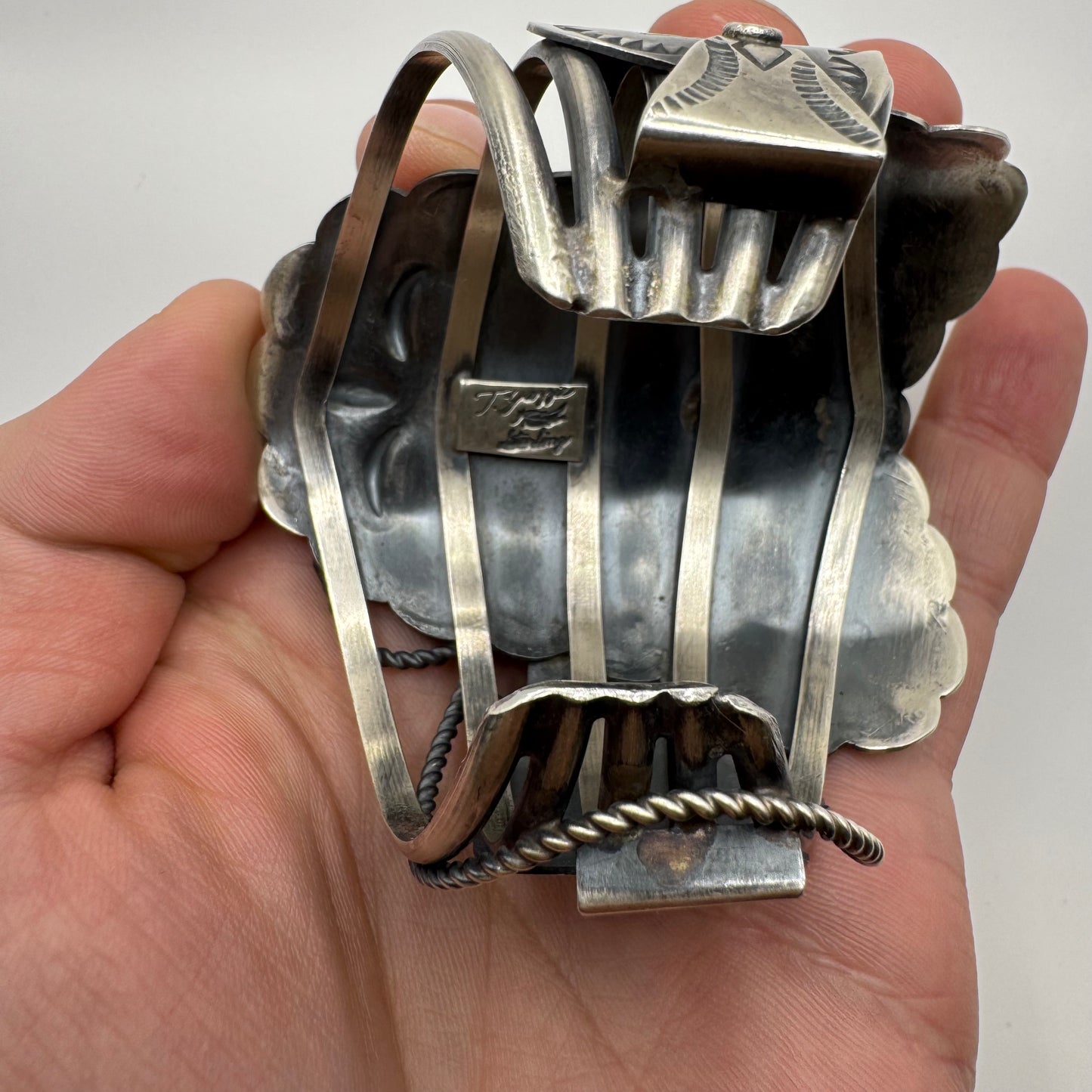 Saddle Cuff Bracelet by Navajo Artist Timothy Yazzie