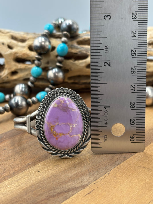 Phosphosederite #96-47 Cuff by J Nelson, Navajo