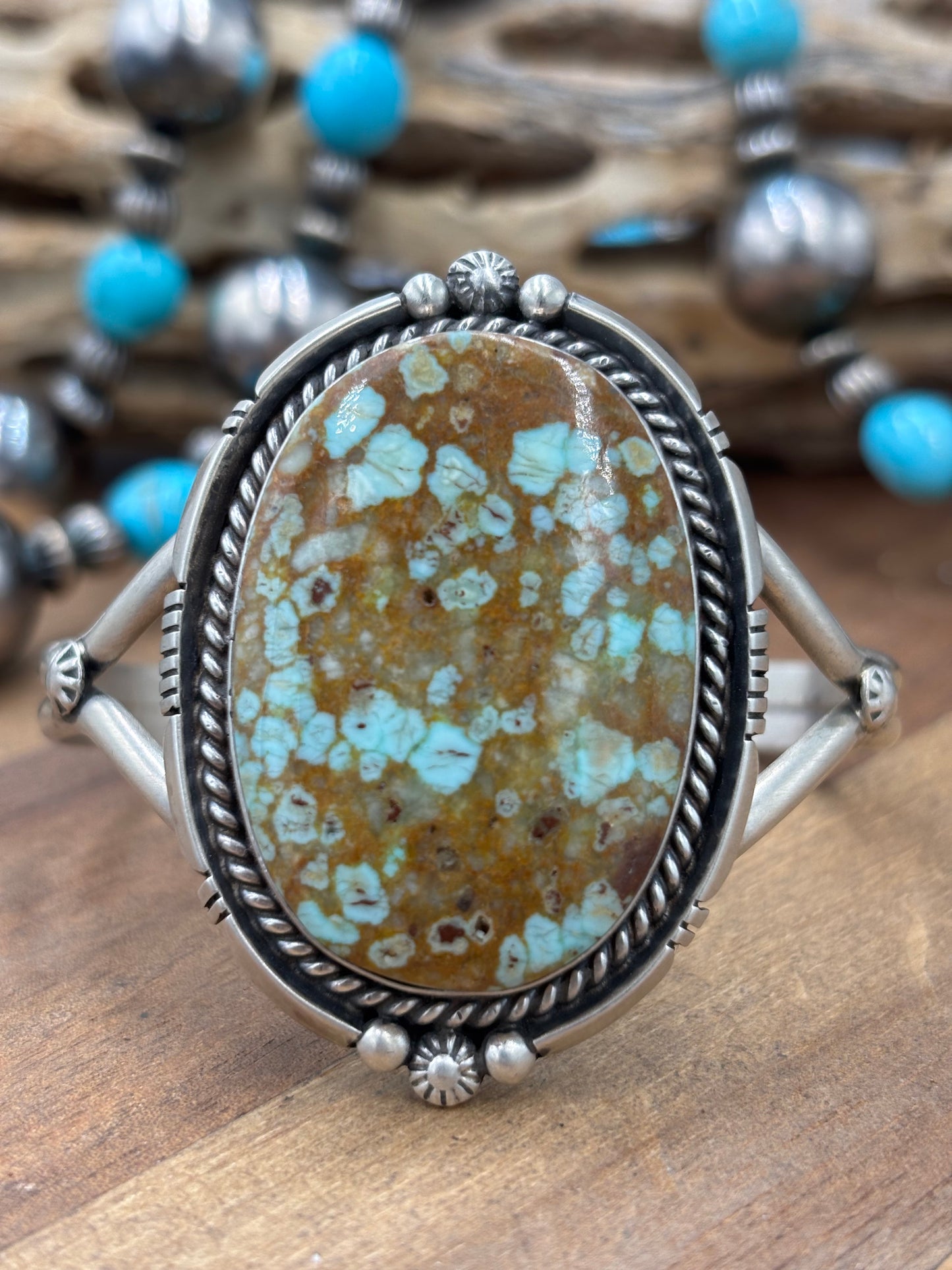 Mine #8 #96-34 Cuff by Eugene Belone, Navajo