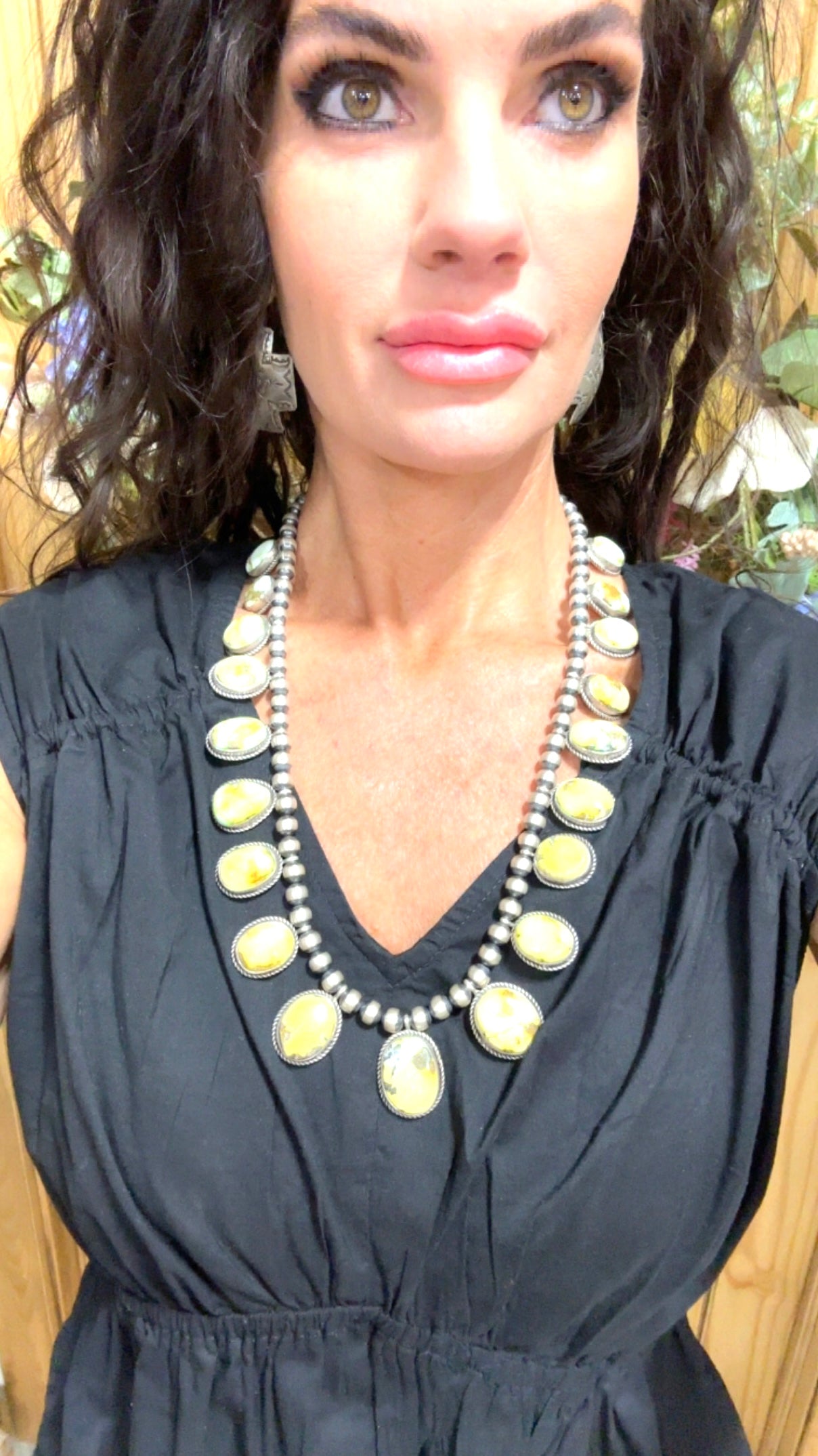 24" Palomino Charm Necklace Native Made