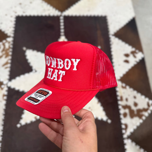 Cowboy Hat Embroidered Snap Back Hat